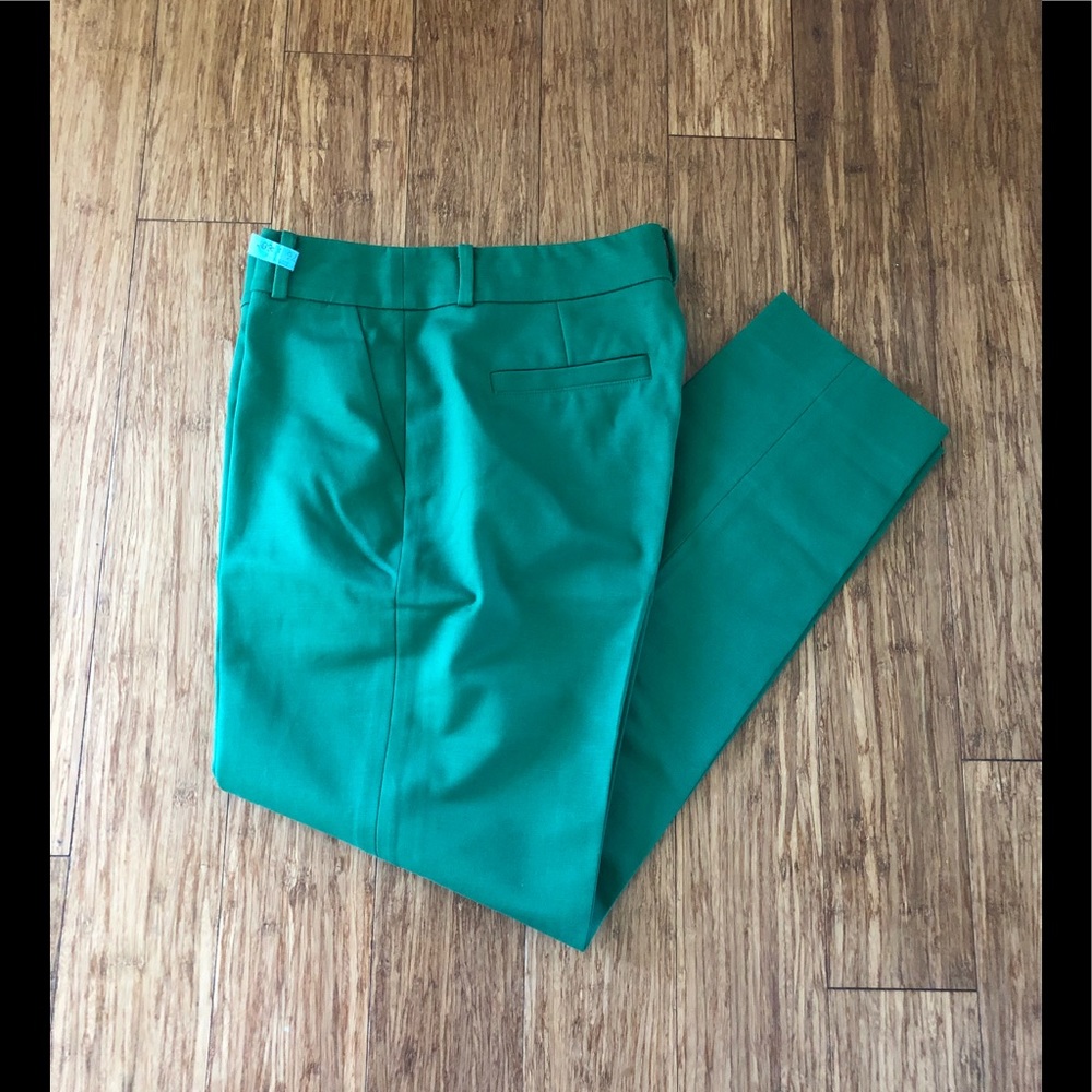Kate Spade ♠️ ‘Margaux’ in Lucky green crop pants - Picture 8 of 10